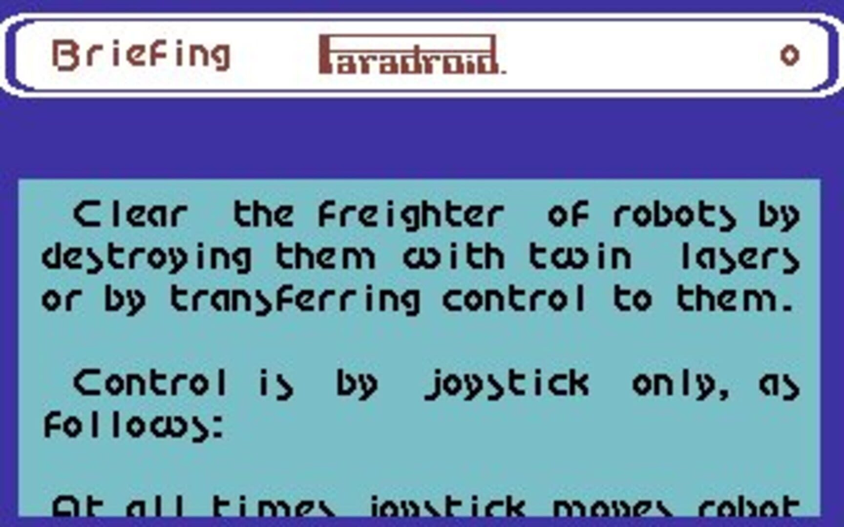 Game screenshot