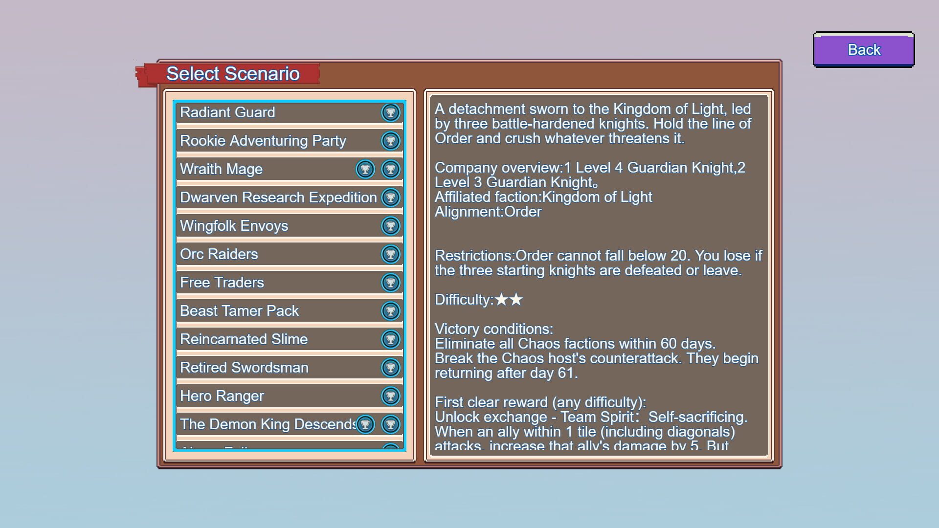 Game screenshot