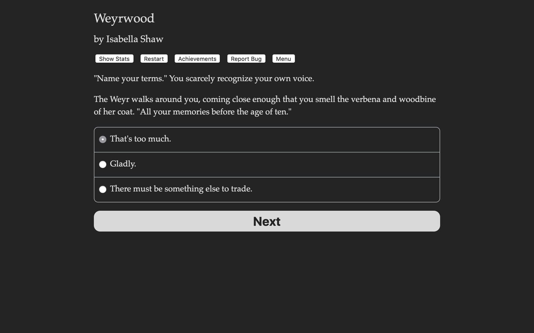 Game screenshot