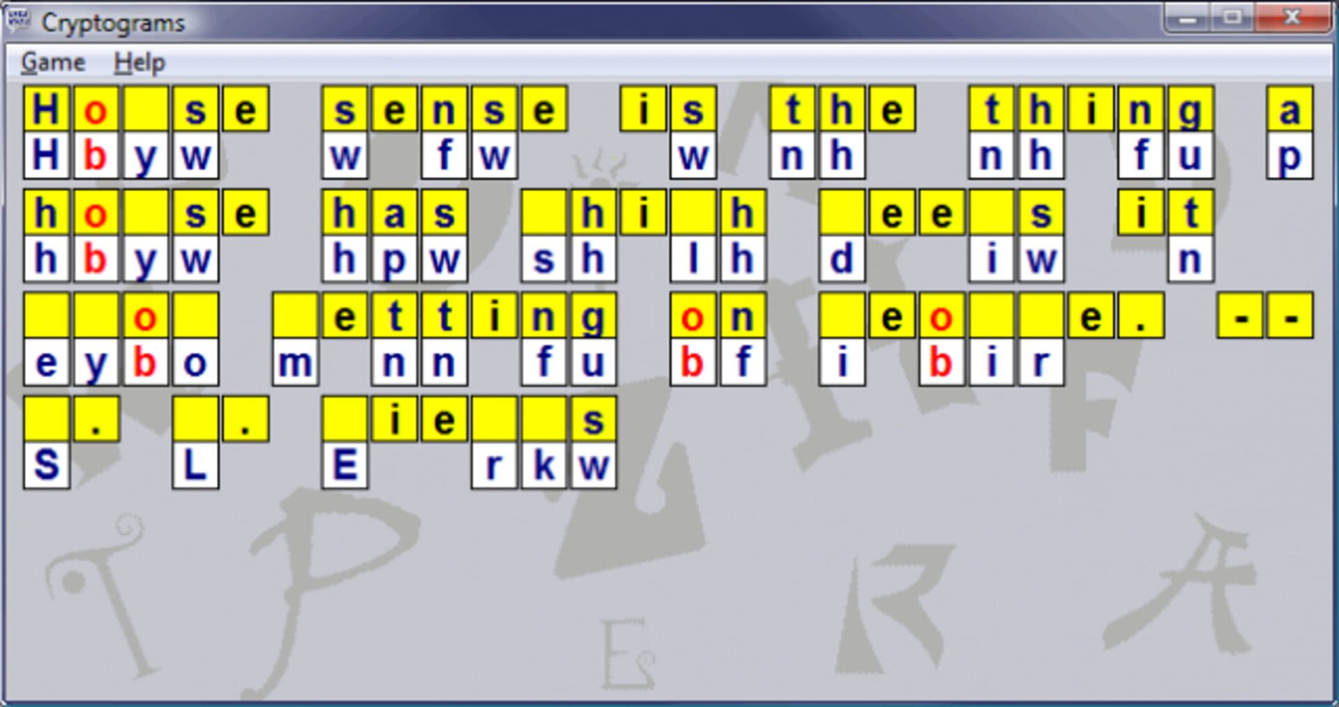 Game screenshot