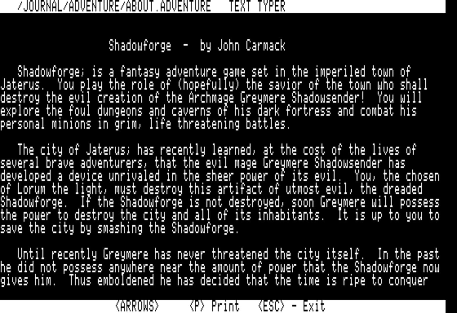 Game screenshot