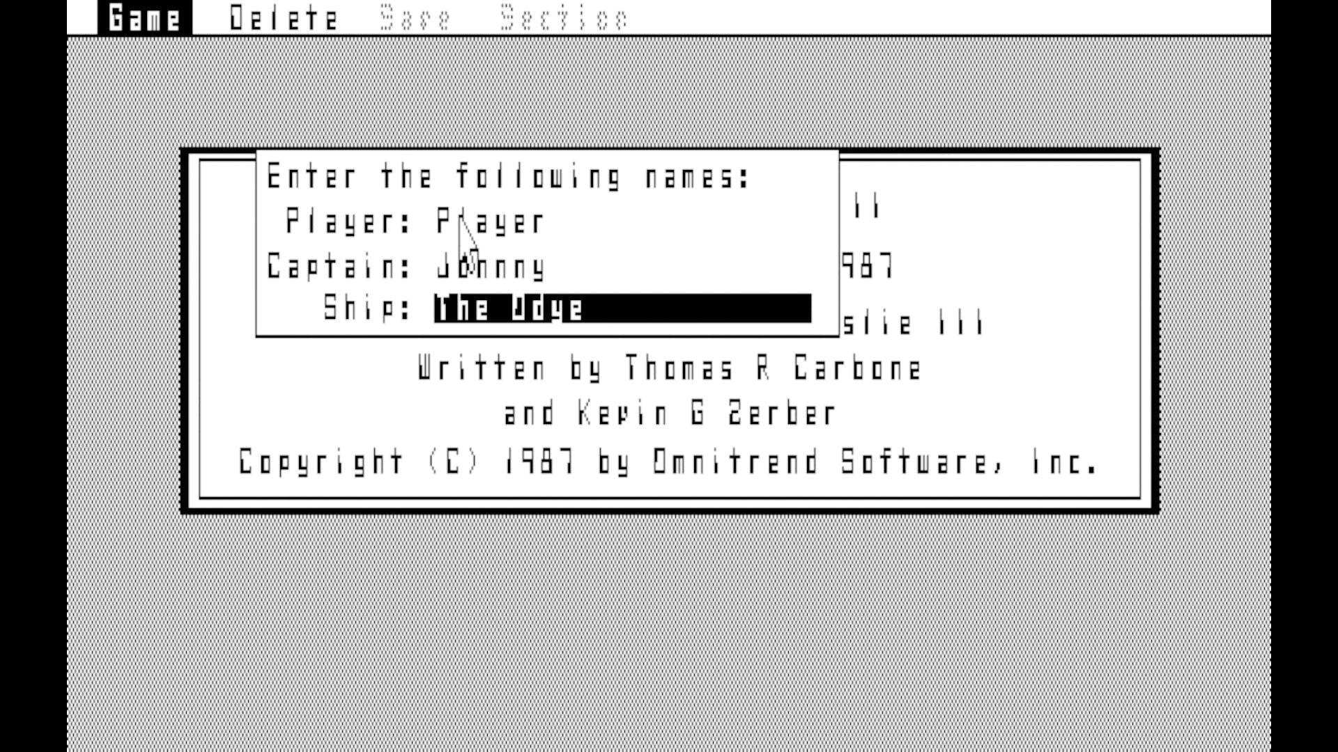 Game screenshot