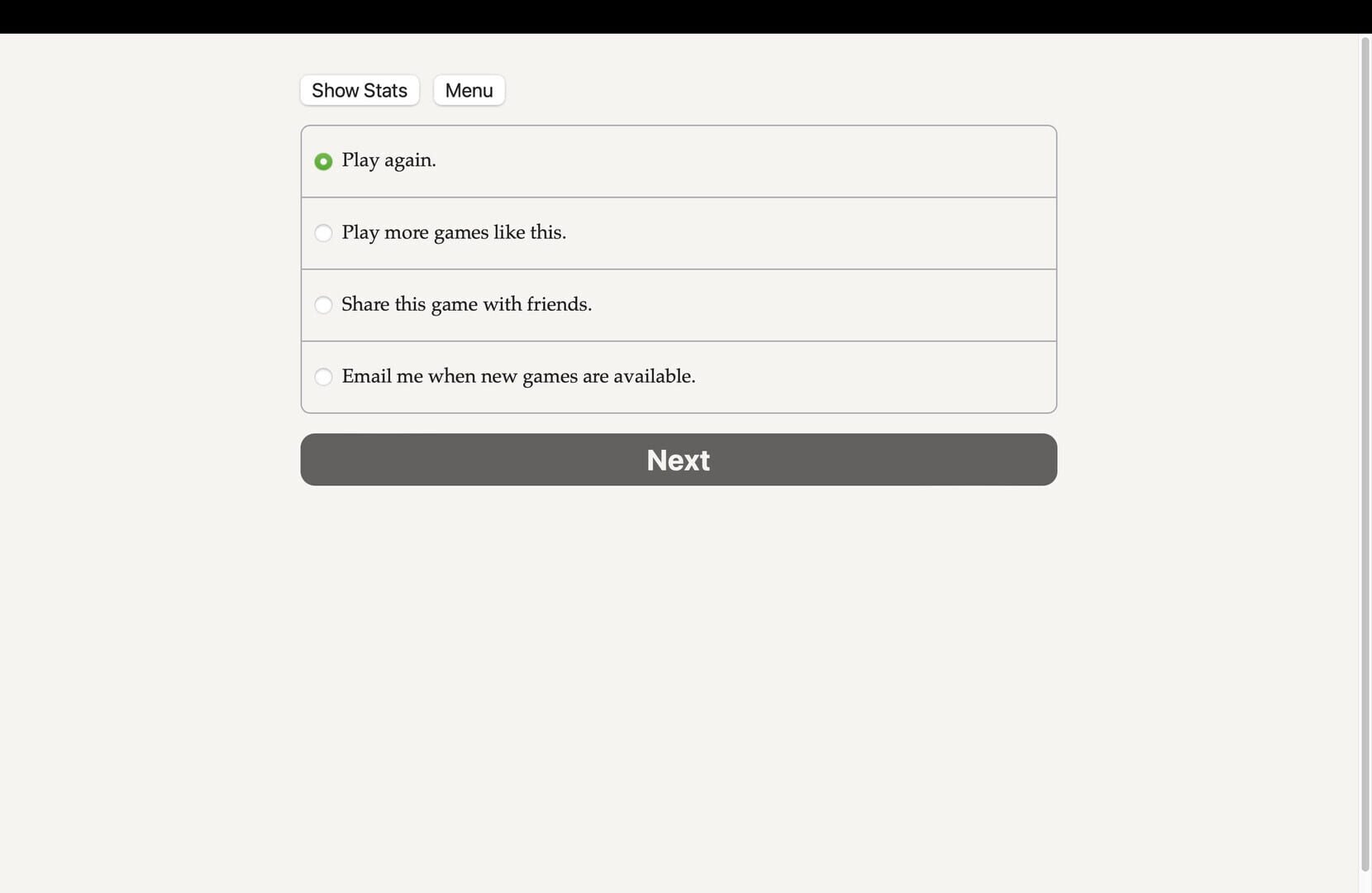 Game screenshot
