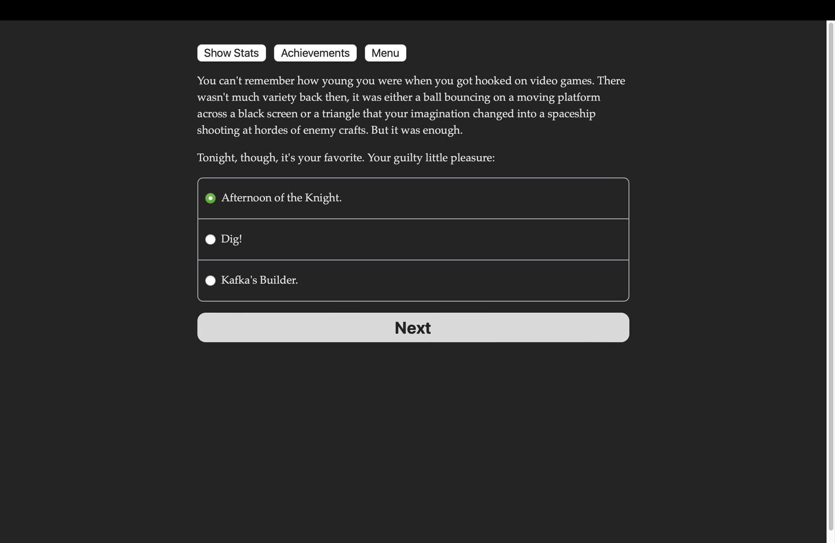Game screenshot