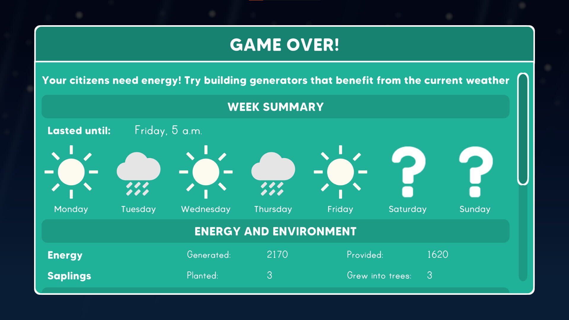 Game screenshot